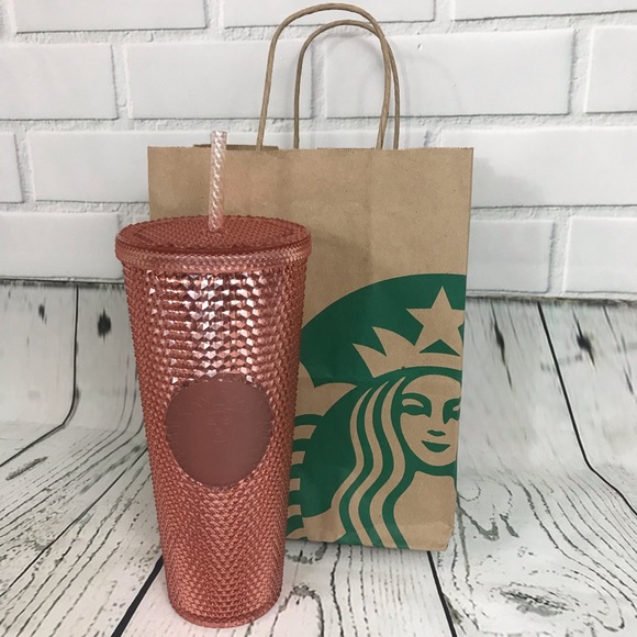 Starbucks Accessories - Starbucks rose pink studded spike tumbler cup